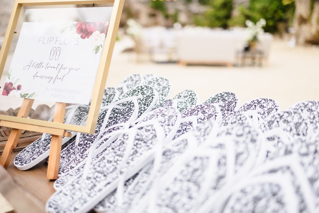 Destination Wedding Reception Details at Xcaret Arte Mexico